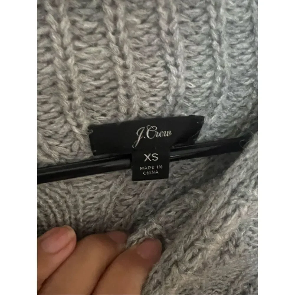 J. Crew Alpaca blend knit mock neck oversized sweater sz XS/S